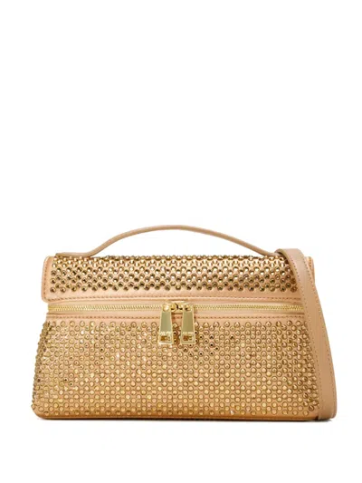 Jw Pei Thea Crystal-embellished Top-handle Bag In Gold