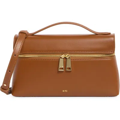 Jw Pei Thea Faux Leather Top Handle Bag In Brown