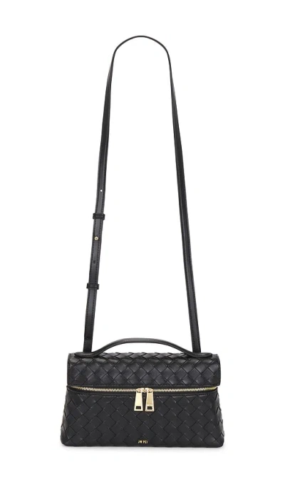 Jw Pei Thea Weave Texture Top Handle Bag In Black