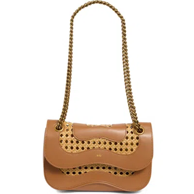 Jw Pei Tina Woven Chain Crossbody Bag In Brown