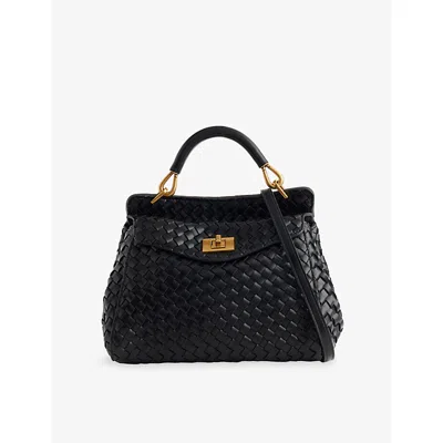 Jw Pei Womens Lucia Classic Vegan Leather Top-handle Bag Black