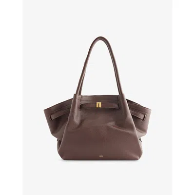 Jw Pei Womens  Hana Medium Vegan Leather Tote Bag In Brown