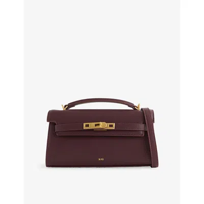 Jw Pei Womens Noor Vegan Leather Top-handle Bag Deep Burgundy