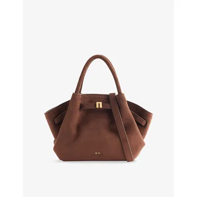 Jw Pei Womens  Hana Mini Faux Suede Tote Bag In Brown