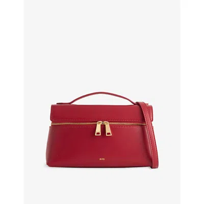 Jw Pei Womens Thea Vanity Crystal-embellished Top-handle Bag Claret