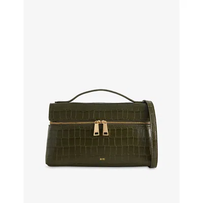 Jw Pei Womens Thea Vanity Vegan-leather Top-handle Bag Olivie Green