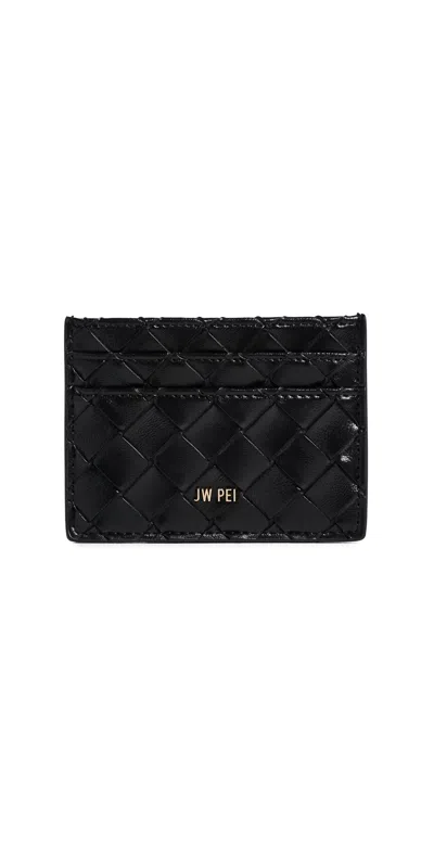 Jw Pei Woven Texture Card Holder Black
