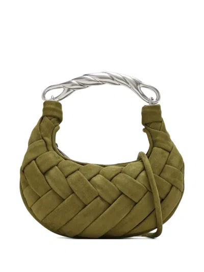 Jw Pei Woven Top-handle Shoulder Bag In Green