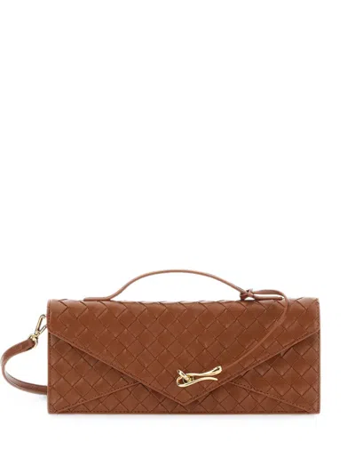 Jw Pei Woven-design Envelope Shoulder Bag In Brown