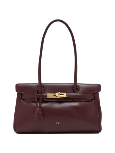 Jw Pei Yara Gold-tone Shoulder Bag In Burgundy