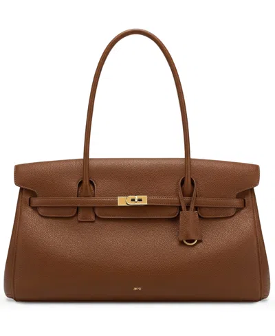 Jw Pei Yara Medium Gold-tone Hardware Shoulder Handbag In Brown