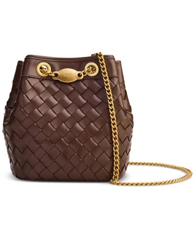 Jw Pei Yara Plain Weave Mini Bucket Handbag In Multi