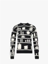 Jwn Crockery Jacquard Jumper In Black