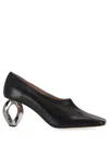 Jwn Stitch Chain Heel Pump W In Black