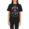 Jwon "born To Be A Rockstar" T-shirt In Black