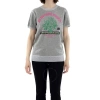 Jwon J-won  Grey Metallic Top T-shirt In Grey