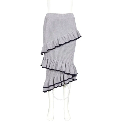 Jwon J-won  Grey Ruffle Skirt