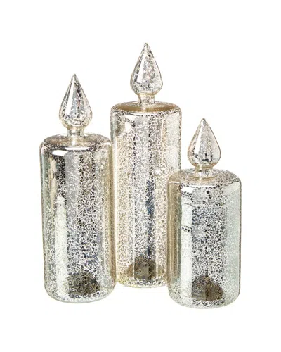 K & K Interiors 3 Pc Candle Set