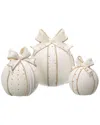 K & K Interiors K&k Interiors White Porcelain With Gold Accents Led Ornament In Multi