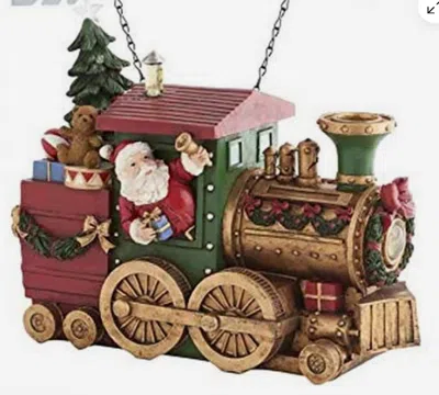 K & K Interiors Musical Led Toy Train In Red/green In Multi