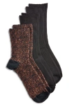 K. Bell Socks K Bell Socks 3-pack Knit Crew Socks In Multi
