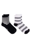 K. Bell Socks K Bell Socks Assorted 2-pack Cotton Blend Crew Socks In Multi
