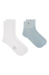 K. Bell Socks K Bell Socks Golfball Assorted 2-pack Socks In Blue