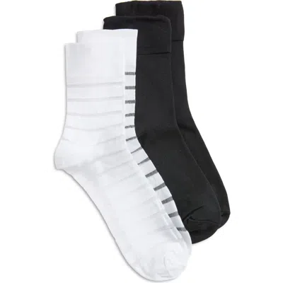 K. Bell Socks K Bell Socks Sheer Stripe Assorted 2-pack Crew Socks