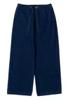 K-fashion Women's Denim Drawstring Pants In Dark Wash