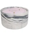 K. Hall Designs Peony Marble Candle In Multi