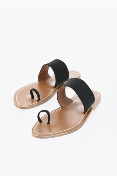 K. Jacques Saint Tropez Nappa Leather Flip-flops Nagoya In Multi