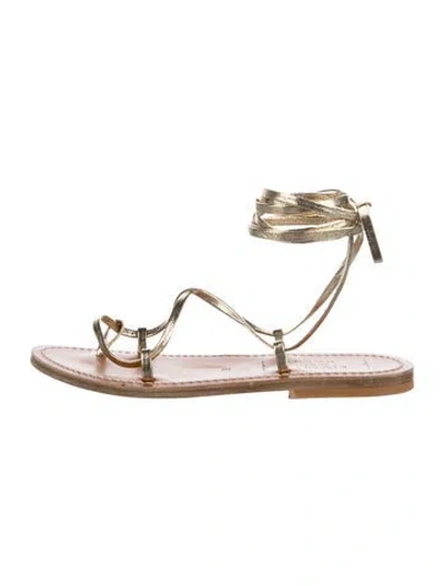Pre-owned K Jacques St. Tropez Leather Gladiator Sandals
