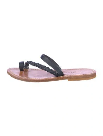 Pre-owned K Jacques St. Tropez Leather Slides
