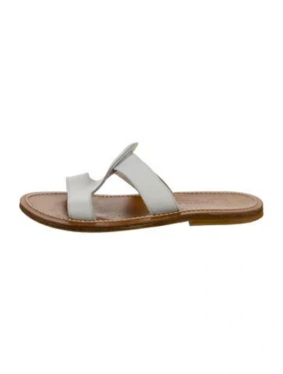 Pre-owned K Jacques St. Tropez Leather Slides In Multi