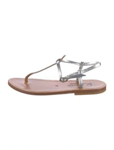 Pre-owned K Jacques St. Tropez Leather T-strap Sandals