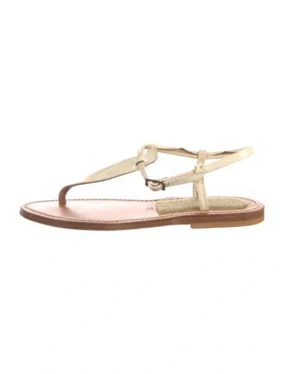 Pre-owned K Jacques St. Tropez Leather T-strap Sandals