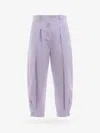 K Krizia Cotton Trouser With Pinces In Purple