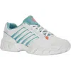 K-swiss Bigshot Light 4 Tennis Shoe In White/nile Blue/flower