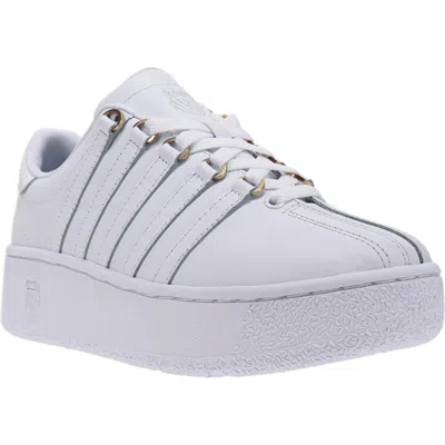 K-swiss Classic Vn Platform Sneaker In White/croc