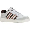 K-swiss Court Palisades Sneaker In White,tan