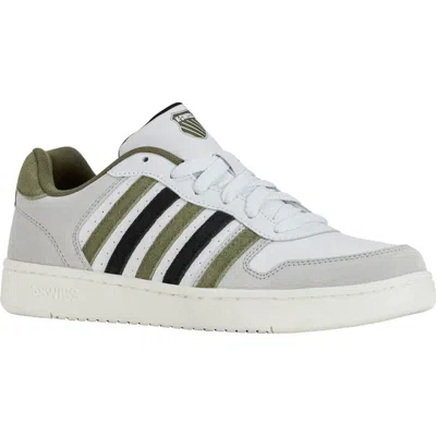 K-swiss Court Palisades Sneaker In White/mayfly/black