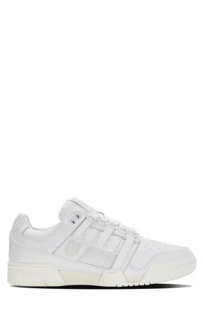 K-swiss Gstadd Gold Sneaker In White/snow White