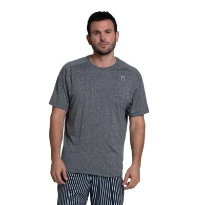 K-swiss Heather Crew Mens Tennis Shirt In Gray