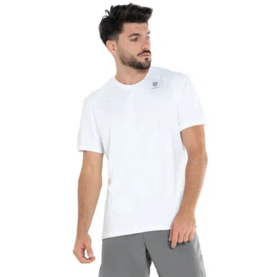 K-swiss Icon Crew Mens Tennis Shirt In White