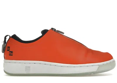 Pre-owned K-swiss Men's Kswiss Classic 2000 Breaking Bad Cleaning Sneakers In Orange/white/ice In Multi