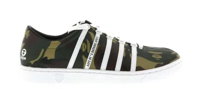 Pre-owned K-swiss Men's Kswiss Classic 66 Aape Sneakers In Camo/white In Multi