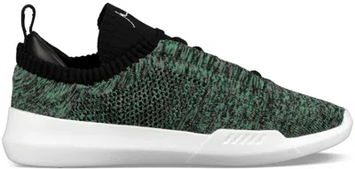 Pre-owned K-swiss Men's Kswiss Genk Knit Gary Vaynerchuk Garyvee 001 Sneakers In Black/kelly Green/white In Multi