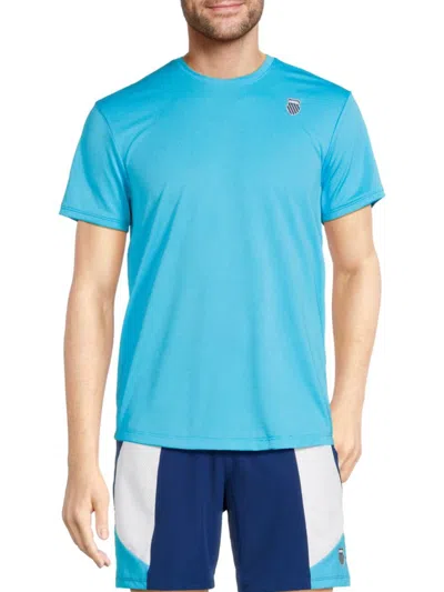 K-swiss Men's Surge Logo Crewneck T Shirt In Blue