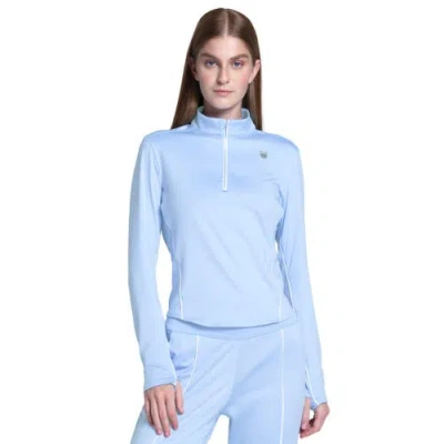K-swiss Tennis Quarter Zip In Blue