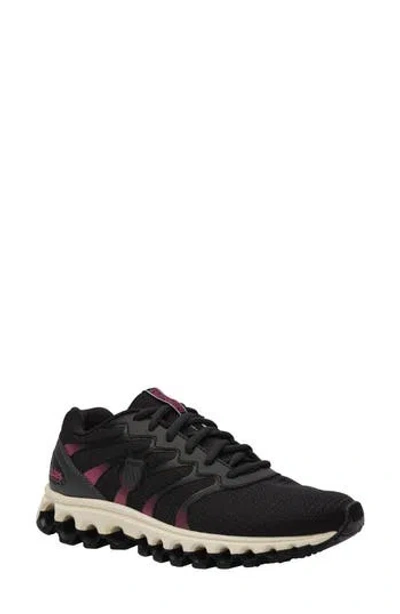 K-swiss Tubes Scorch Athletic Sneaker In Black/raspberry/egret